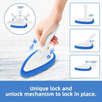 Qaestfy Pack of 2 Scrubber Pad Refill Compatible with QAE008 Shower Bathtub Tub and Tile Scrubber Cleaning Brush with Long Handle Model QAE009