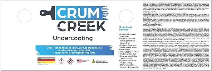 1-Gallon Can Matte Black Non Aerosol, Rust Preventive, Rust Inhibitor Anti Rust, Rust Proofing Coating, Protects All Metals in Marine and Undercoating in Automotive, Farm and Industrial.