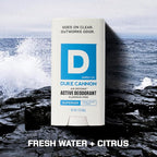 Duke Cannon Aluminum-Free Deodorant for Men - Air Defense, Fresh Water + Citrus, 3 oz – Long-Lasting, Clear Glide, Skin-Soothing Formula (Superior)