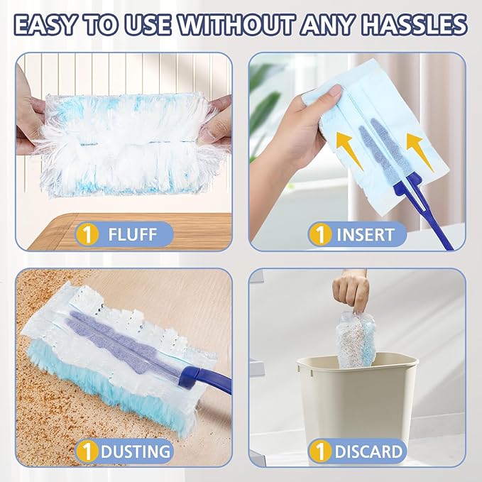 Duster Refills for Swiffer Dusters, 35 Count Disposable Duster Refill Heavy Duty Dusters Refills Replacement Head