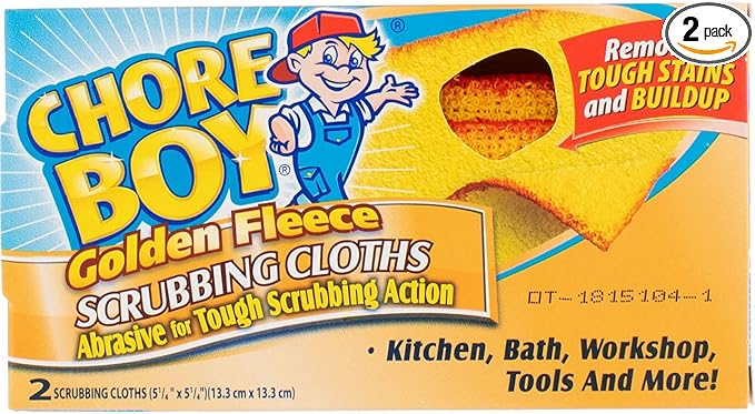 Chore Boy Golden Fleece Scrubbing Cloth, 2 ct-2 pk