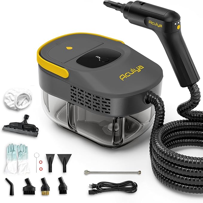 1.69 Quarts Handheld Steam Cleaner for Home Cleaning Portable Steam Cleaner for Car, Carpet, Furniture, Tile Floor, Dirt, Grease, Grout