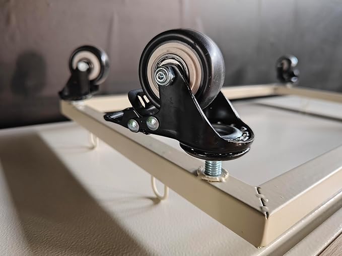 Standing Metal Shelving Unit, Wire Storage Basket with Wheels, Folding Shoe Racks, Clothing Sweaters Shoes Handbags Organizer for Kitchen Garage Pantry Porch (4-Tier with Base)