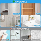 Large Adhesive Hooks for Hanging Heavy Duty Wall Hooks Self Adhesive Towel Coat Hooks Waterproof Transparent Hook for Bathroom Shower Kitchen Keys Door Outdoor Home Improvement Utility Hook 8 Pack