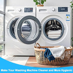 XANGNIER Washing Machine Cleaning Brush Kits,Front Load Washer Scrub Cleaner Tools Accessories-1 Pcs Drum Laundry Cleaner Brush and 5 Pcs Crevice Cleaning Brush for Tight Spaces and Washer Rubber Seal