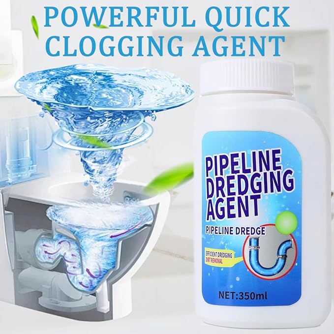Drain cleaner, Pipeline Dredging Agent - 350ml Clog Remover | Fast-Acting, Drain Cleaner Powder, for Sinks, Showers & Toilets Kitchen Quick Cleaning