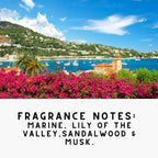 Home 'COTE D'AZUR Luxury Powdered Laundry Detergent & Booster – Ultra-Concentrated Marine & Sandalwood Scent – Plant-Based, Stain-Fighting, HE Safe, Gentle on Skin – 32 oz/64 Loads