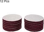 HARFINGTON 12pcs Scrubber Scouring Pads 400 Grits 5 Inch Drill Power Brush Hoop and Loop Surface Conditioning Disc Drill Scuffing Disc Scrub Pads for Home Kitchen Cleaning, Red
