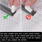 Delicates Laundry Bag - 2 Pack Durable Honeycomb Mesh Lingerie Wash Bag