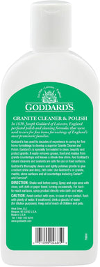 Goddard's Granite & Marble Polish - Clean and Shine Countertops, Tile, and Stone with Carnauba Wax - Water Stain Protection, 8oz