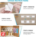 2Pack 9.5" Large Acrylic Straw Holder for Cabinet Door – Kitchen Cabinets Straws Organizer, Reusable Tumbler, Small Kitchens Accessories Storage Container (Transparent)
