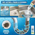 Sink & Drain Cleaner Powder, Fast Foaming for Kitchen, Bathroom,Toilet Pipes - Removes Grease, Hair & Food Waste - 130g (1)