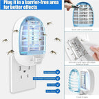 Indoor Bug Zappers, Fly Traps for Indoors, Insect Traps for Home Mosquito Killer for Kids & Pets, Home, Kitchen, Bedroom, Baby Room, Office (2 Packs)