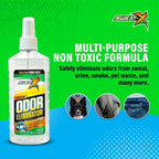 SweatX Extreme Odor Spray - Multipurpose No-Wash Deodorizer - Ideal for Shoes and Gym Clothing - Victory Scent (8 Fl Oz) - 6 Pack