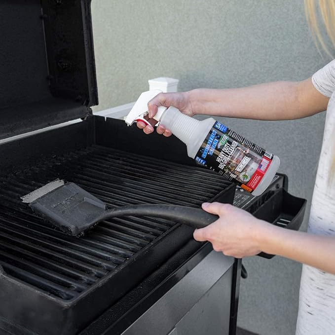 Absolutely Clean IT JUST WORKS GREAT as Grill Cleaner Spray! - Professional Strength, Natural Enzyme Formula - Fast Acting, Fume Free - USA Made (32oz Spray Bottle)