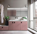 Krugg 72 Inch Tri-View Medicine Cabinet | Recess or Surface Mount | Blum Hinge 170 Degree Soft Close | (72"x30")
