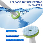Disposable Toilet Brush,Toilet Bowl Brush and Holder Set with 24 Wand Refills, Wall Mounted Cleaning Brush for Bathroom Toilet (Toilet Brush Set,1)