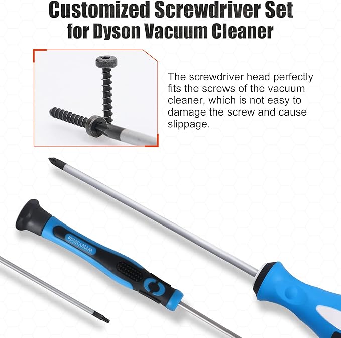 Customized Screwdriver Set Compatible with Dyson V6 V7 V8 V10 V11 V12 V15 Vacuum Cleaner Maintenance and Cleaning Disassembly Tool Set