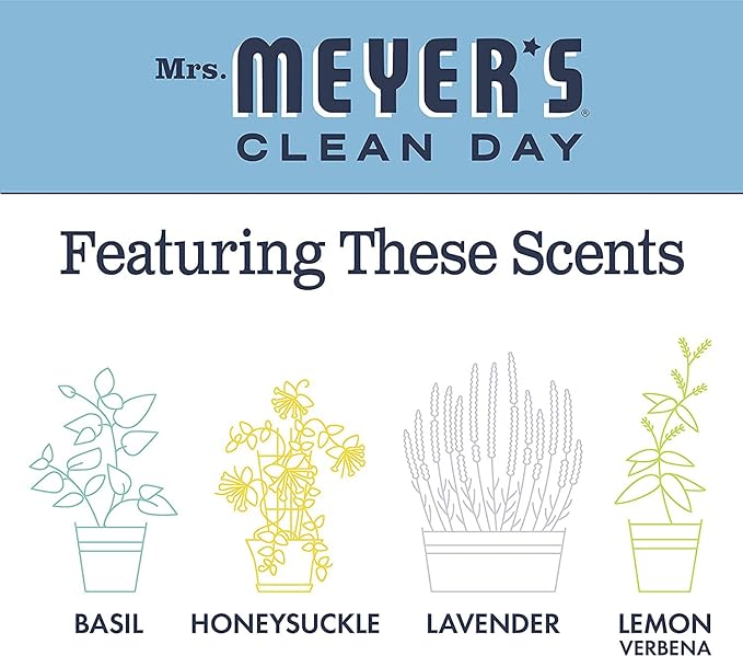 Mrs. Meyer's All-Purpose Cleaner Spray, Bluebell, 16 fl. oz. (Pack of 6)