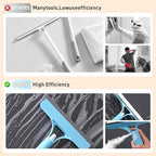 3 in 1 Window Cleaning Scraper,3 in 1 Spray Squeegee,2025 New with Brush and Built-in Spray BottleAll-Purpose,All-Purpose Window Cleaner Tool (Yellow)