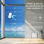 FMART T10PRO Window Cleaning Robot – Dual-Pump Spray, 120ml Tank, 3800PA Suction, AI Path Planning & Edge Detection, App Control Window Cleaner Robot for Indoor/Outdoor High-Rise Windows