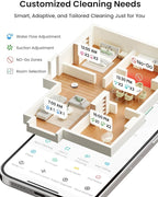 Lefant Robot Vacuum and Mop Combo, 8 Weeks Self-Emptying with Dual Dustbin Options, 6000Pa LiDAR Robotic Vacuum Cleaner with Precision Mapping, 240mins, Carpet Detection, WiFi/App/Alexa, M2S Pro
