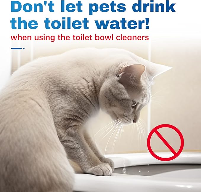 Vacplus Toilet Bowl Cleaners - 20 Pack Long-Lasting Toilet Cleaner Tablets, Prevent Stains & Deodorize, Blue