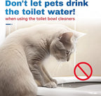 Vacplus Automatic Toilet Bowl Cleaner Tablets, Drop-In Tank Cleaner for Bathroom, Prevent Stains & Deodorize, Long-Lasting Cleaning Tabs, Easy-Use Freshener for Bowl & Tank, 100 Pack
