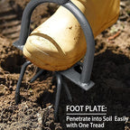 Jardineer Hand Tiller Cultivator, Twist Tiller Garden Claw Heavy Duty, Manual Soil Tiller for Flower Box and Raised Bed