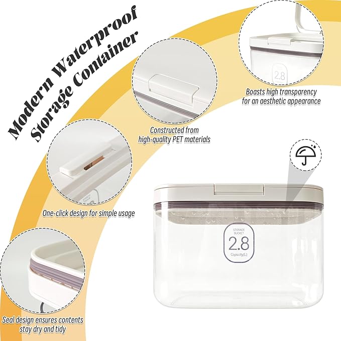 Laundry Pod Holder with Lid - Sealed Automatic Pop-Up Dispenser, 94oz/115 Pod Capacity, ABS/PP Durable Container for Laundry Room Organization, Multi-Purpose for Detergent Powder/Dryer Sheets