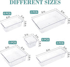 StorMiracle 23 PCS Drawer Organizer Set, 5 Varied Size Bathroom and kitchen Drawer cabinet organizer Trays, Clear Storage Bins for Makeup, Jewelry, Utensils and Gadgets
