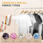 Garment Steamer for Clothes, 2-in-1 Portable Handheld Wrinkle Remover & Steam Iron, 1200W Fast Heat-Up, Compact Travel-Friendly Design, 180ml Tank, Ceramic Soleplate, Rotating Handle