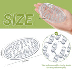 Plastic Soap Holder Soap Dish Bar Saver Tray with Holes Soap Sponge Holder for Kitchen Bathroom Shower Counter, 4.5 x 3 x 0.7 Inches (Clear,4 Pcs)