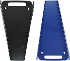 15-Tool Gripper Wrench Organizer Tray Kit - 2 Plastic Portable Gripper Tray Holders… (2 Piece Kit, Black & Blue)