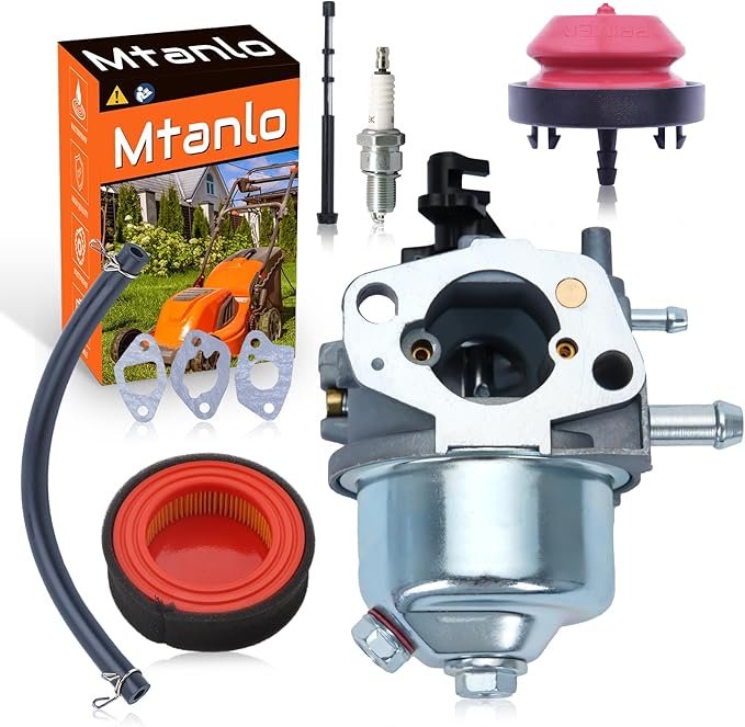 For 951-05221 Carburetor Replacement for 21" 5.0 hp Powermate Tillers, Compatible with Yard Machines, For Troy-Bilt, Ryobi & More, Includes Air Filter Replacement for 651-05221