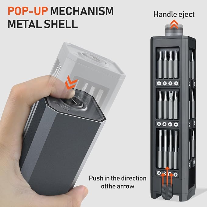 3.7V Precision Electric Screwdriver Set,50 IN 1 Small Power Magnetic Storage Mini Electric Screwdriver Cordless Set USB Charging Repair Tool Kit for Electronics Laptop Phone Camera Glasses Watch