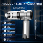 Car Vacuum Portable Cordless, 21000PA High Power Handheld Vacuum Cleaner with Brushless Motor,Mini Hand Held Vacuum Cordless Rechargeable Air Duster/Blower/Pump for Car, Home, Pet, Office