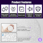 30 Pcs Drywall Anchor Repair Kit Solve Loose Wall Plugs Fast - Ideal for Curtain Rails, Towel Racks, Toilet Paper Holders and More Anchor Hole Patch (2.36 in)