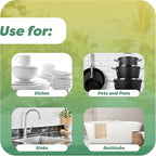 SCRUBIT 24 Natural Scouring Pads - Eco Friendly Scrubbing Pads for Kitchen Cleaning, Dishes, and Pots - Non-Scratch Kitchen Scrubbers - 100% Natural Sisal Fibers (24 Pack)