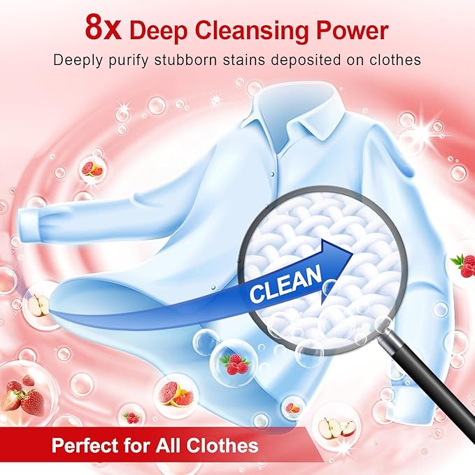 Laundry Detergent Sheets, 200 Loads Scarlet Encounter Scent Hypoallergenic Eco Laundry Sheets, Biodegradable Plastic Free Liquidless Laundry Sheets Detergent Suitable for Sensitive Skin