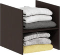 Furinno Cubicle H-Shelf Cube Organizer Insert (Does not fit IKEA Kallax Shelving), Black Dark Oak