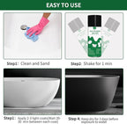 styleonme Tub and Tile Spray Paint Black, 450ml 1 pack, Diy Countertop Paint kit, Suitable for Ceramic, Porcelain, Fiberglass, Bathtub, Tile, Bathroom wall Repair Spray Paints