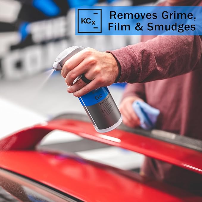 KOCHCHEMIE Glass Cleaner - Effortlessly Removes Stubborn Dirt, Oil, Grease, Insects, and Residues; Ready-To-Use Streak-Free Formula; Gloss and Smoothness Additive; Fresh Fragrance (500 milliliters)