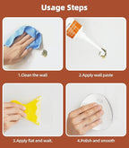 Drywall Repair Kit,Wall Patch Repair Kit,2 Pack Wall Patching Agent,Simple Filling of Wall Holes＆Efficient Crack Repair, Plaster Wall Repair,Apartment Friendly