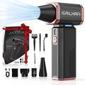 Electric Air Duster, 300000RPM High-Speed Cordless Blower for Barber with Variable Speed & Brushless Motor, Portable Mini Blower for Keyboard, PC, Computer, Replaces Canned Air, Gifts for Men