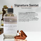 Aroma Country Signature Santal Diffuser Oil - Luxury Essential Oils for Diffuser Refill & Air Freshener Room Spray - Long-Lasting & Natural Home Fragrance, Sandalwood Scented Oil (8.5 Fl. oz)