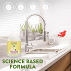 Rebel Green Super Deluxe Dish Soap - Natural Kitchen Dish Detergent - Gentle Dish Liquid Scented with Peppermint & Lemon - (1 Gallon Refill Bottle)