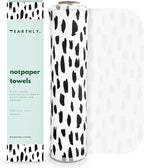 Reusable Paper Towels - 10 Pack - Roll of Washable Cotton Cloth Paper Towels - Paperless Reusable Napkins Cloth Washable - Absorbent + Long Lasting - Zero Waste Products - (Brushstrokes)