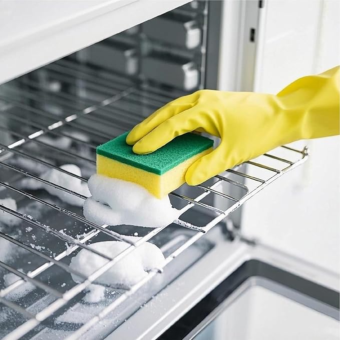 Cleaning Sponge,32 Pack Dual-Sided Dishwashing Sponge for Kitchen, Cleans Fast Without Scratching,Eco Safe on Non-Stick Cookware,Scrub Pads for Dishes,Pans All at Once