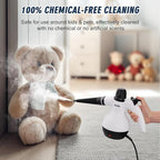 Handheld Steam Cleaner, Steamer for Cleaning, Multipurpose Portable Steam Cleaners for Home Use with Safety Lock and 10 Accessory Kit to Remove Grime, Grease, and More, Save Time and Effort